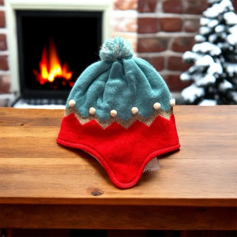 Boden Knit Pom-Pom Hat .  Size S